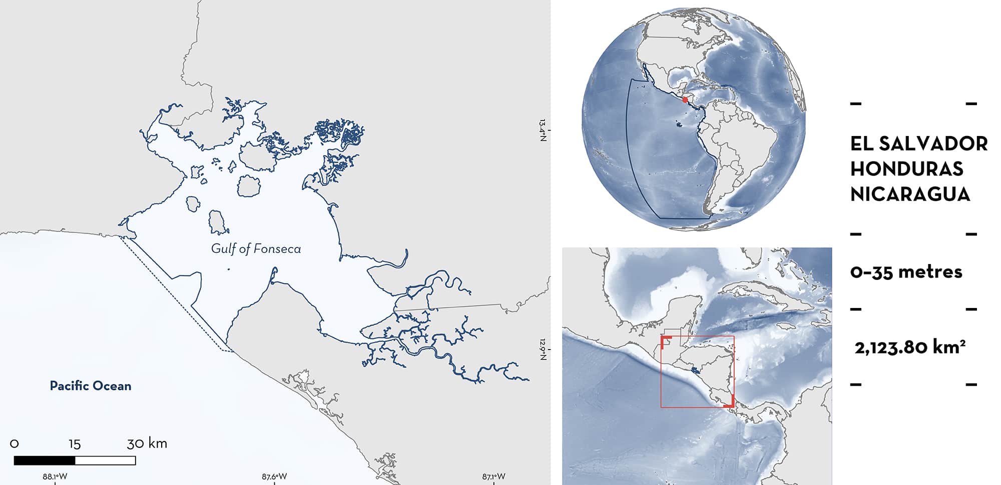 Gulf of Fonseca ISRA map