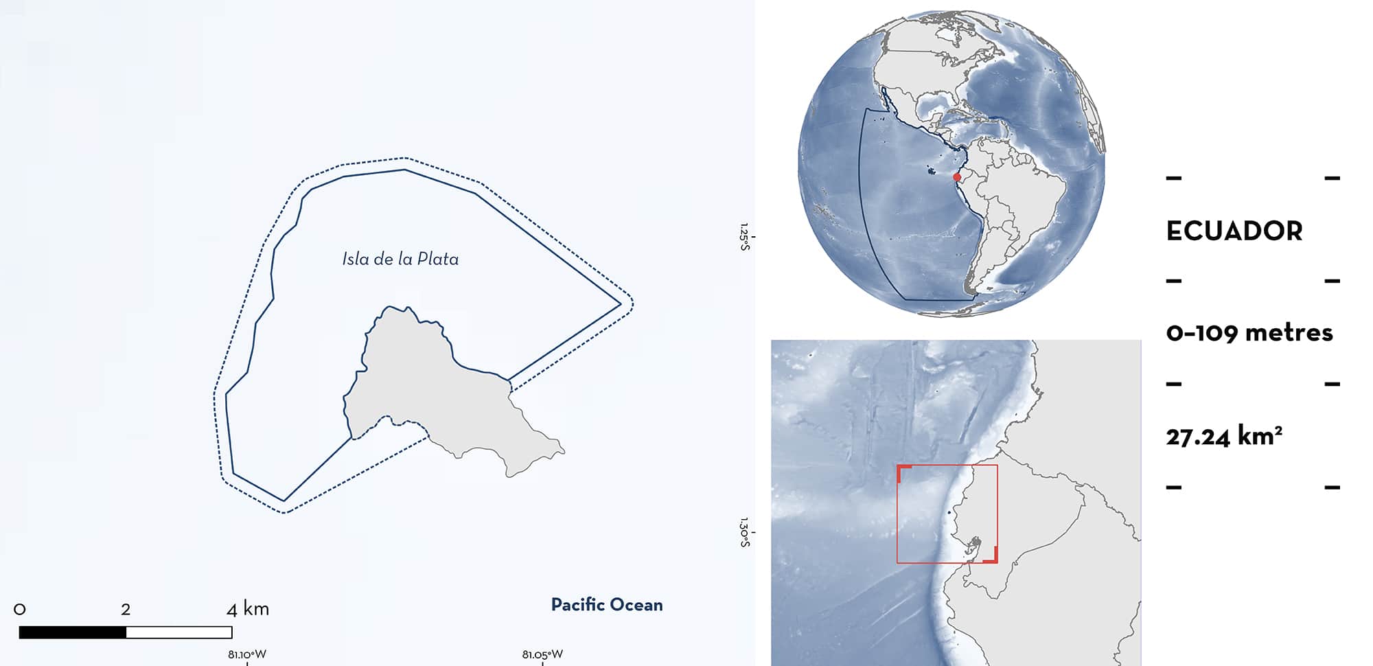 Isla de la Plata ISRA map