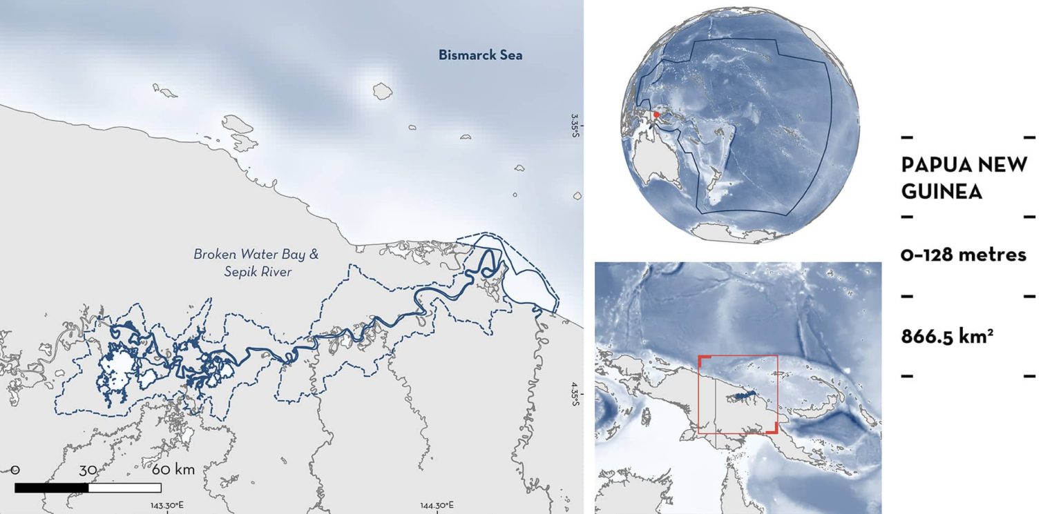 Broken-water-bay-and-sepik-river - Important Shark Ray Areas