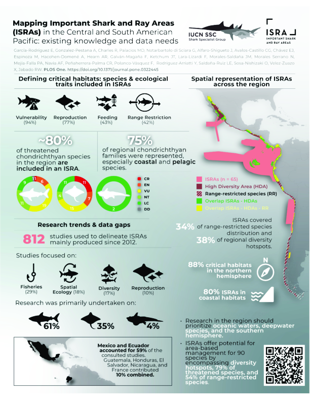 Mapping Important Shark and Ray Areas (ISRAs) in the Central and South American Pacific: Existing knowledge and data needs